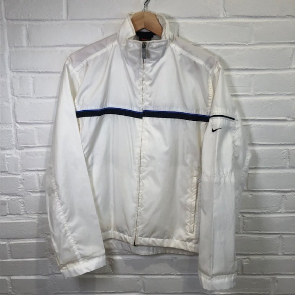 Vintage 90s Nike Women’s Size Small 4/6 Windbreaker Jacket Black Tag